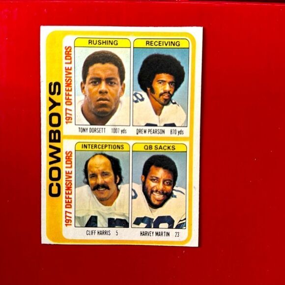 1978 topps tony dorsett-drew pearson #507 mint condition - Picture 1 of 5